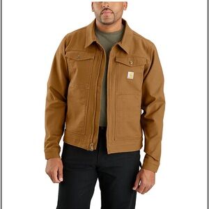 Carhartt Men's Tan RUGGED FLEX® RELAXED FIT DUCK JACKET